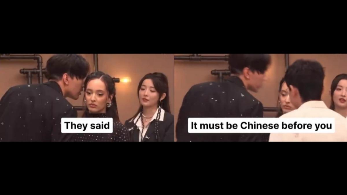 迪瑪希和凡席亞的對話外流,引爆《歌手》黑箱內幕。(圖/翻攝自微博)