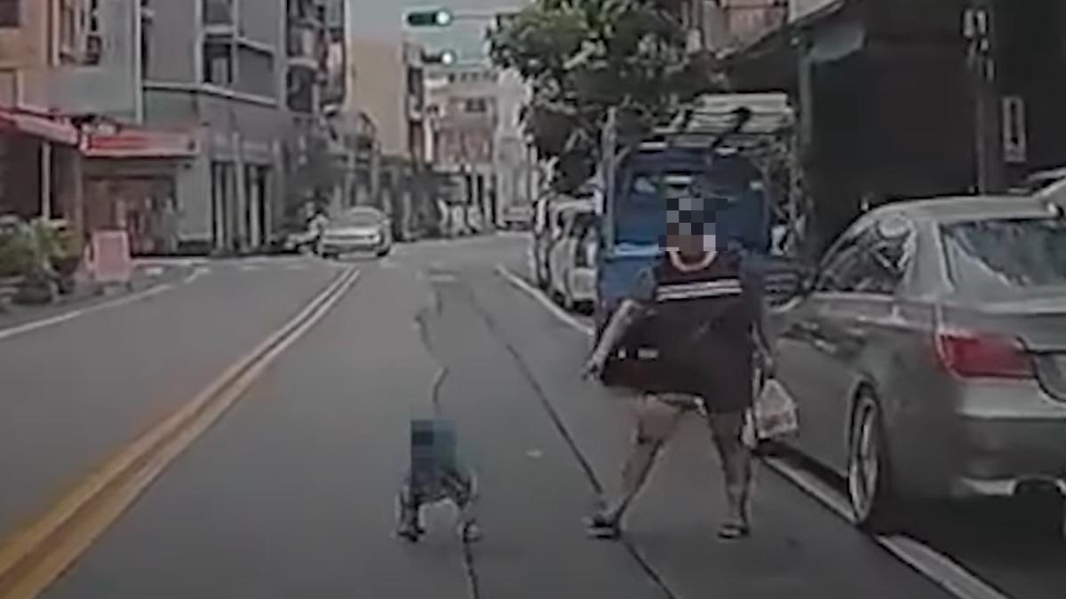 網友看了捏了把冷汗。(圖/翻攝自WoWtchout - 地圖型行車影像分享平台)
