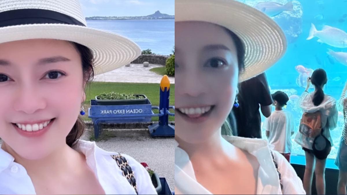 喻虹淵分享沖繩旅遊美照。（圖／翻攝自iG）
