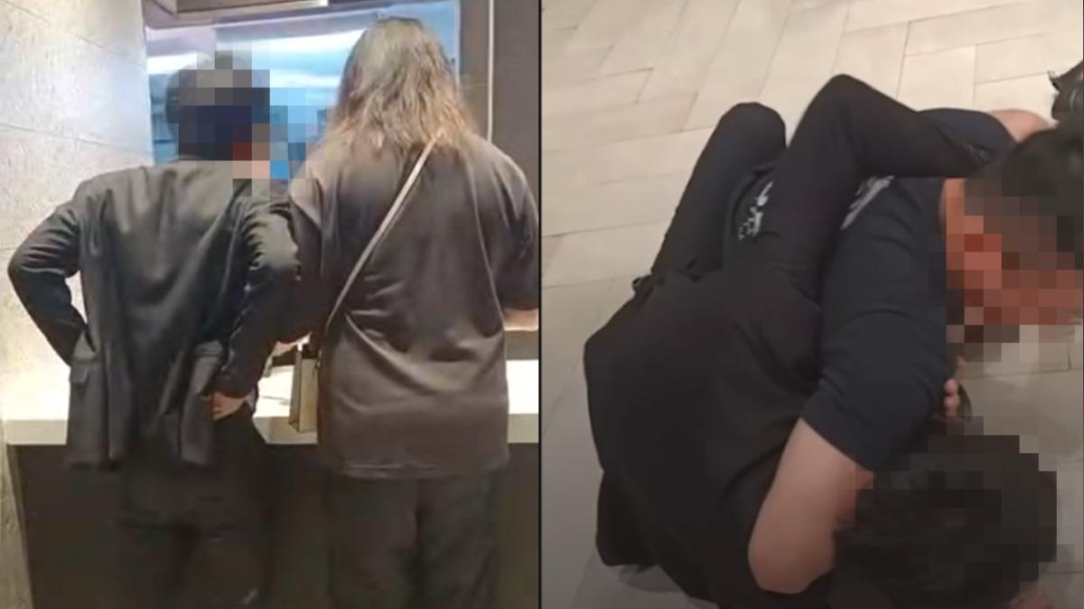 西裝男大鬧基隆麥當勞！覺得店員態度差咆哮亂砸商品　慘遭壓制