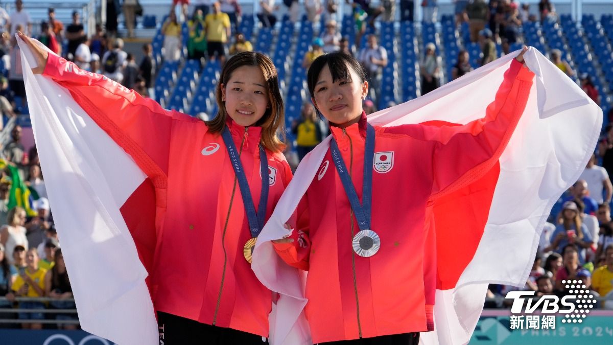 巴黎奧運/日本14歲滑板妹首登奧運就奪金 完賽想去迪士尼