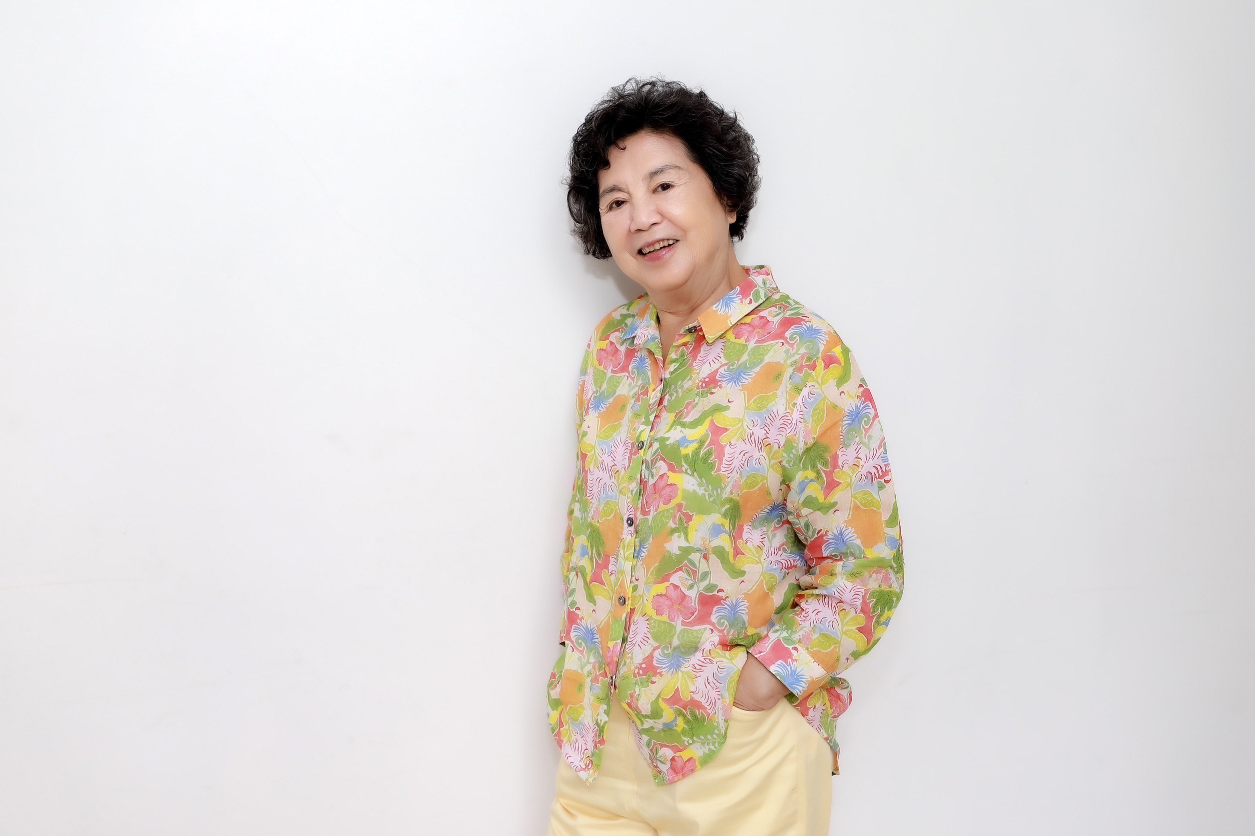 王滿嬌演出快樂生活的長者。（圖／民視提供）