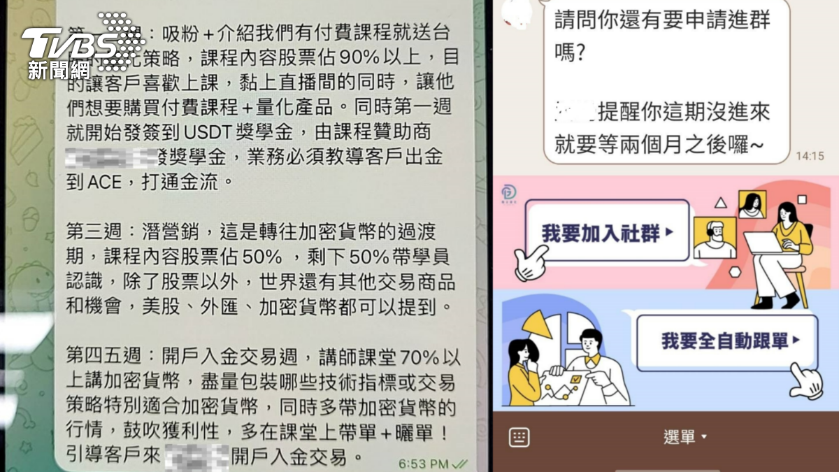 嫌犯詐財手法與話術。(圖/TVBS)