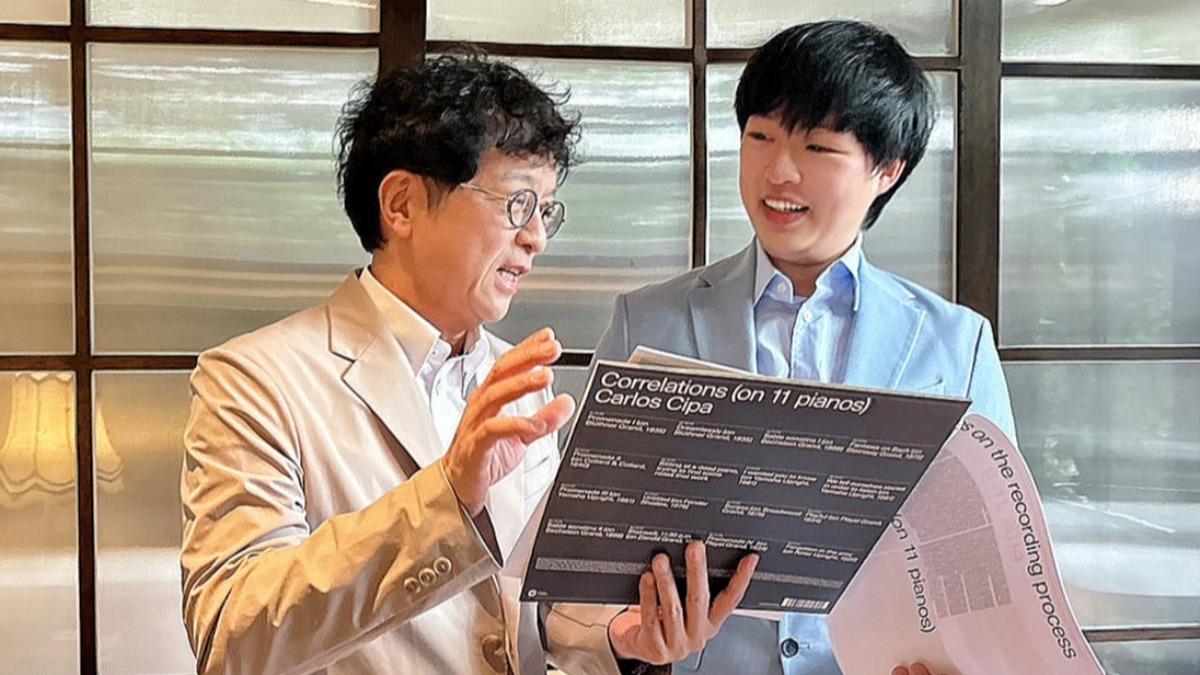 蔣榮宗過去當爸爸的製作助理,現在換他邀爸爸一起合作。(圖/ZONG MUSIC 榮宗蔣音樂國際公司提供)
