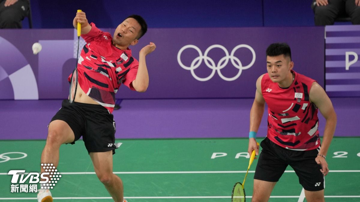 中華隊「黃金男雙」李洋、王齊麟今天擊退美國，取得分組三連勝。（圖／達志影像美聯社）