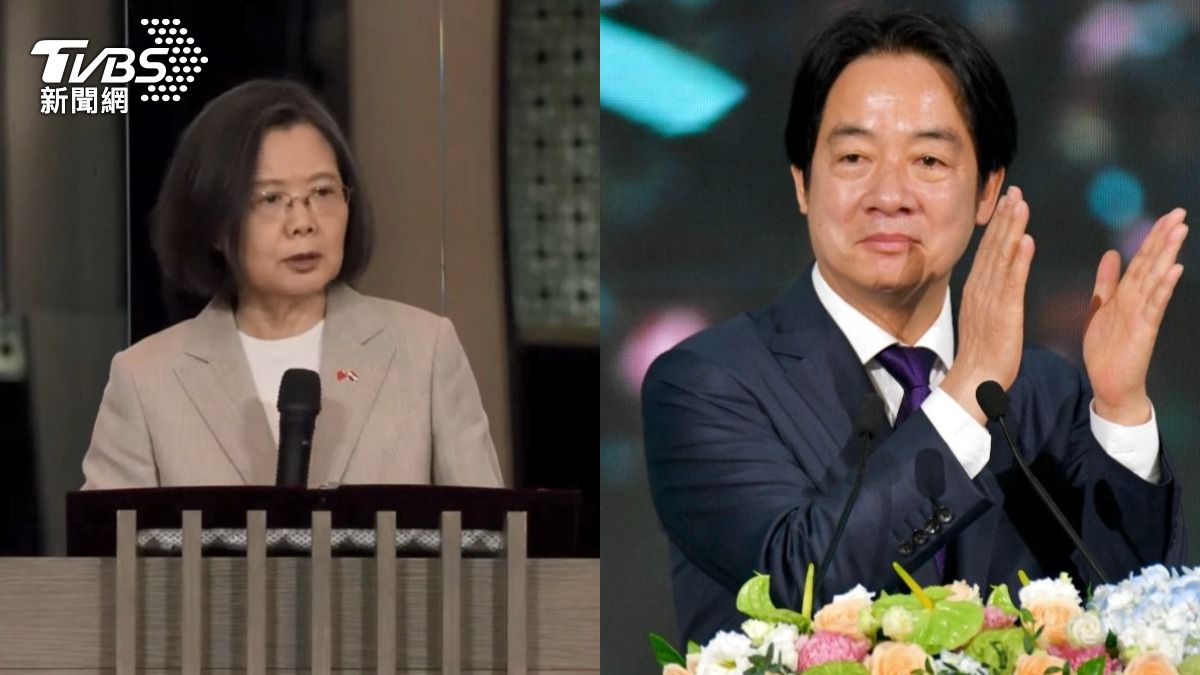 前總統蔡英文、總統賴清德。（組合圖／TVBS）