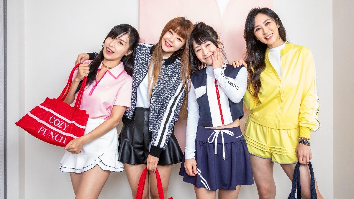 林倪安(左起)、陳又禎、陸子玄和蔡允潔一起出席記者會。(圖/鏡藝宏海提供)
