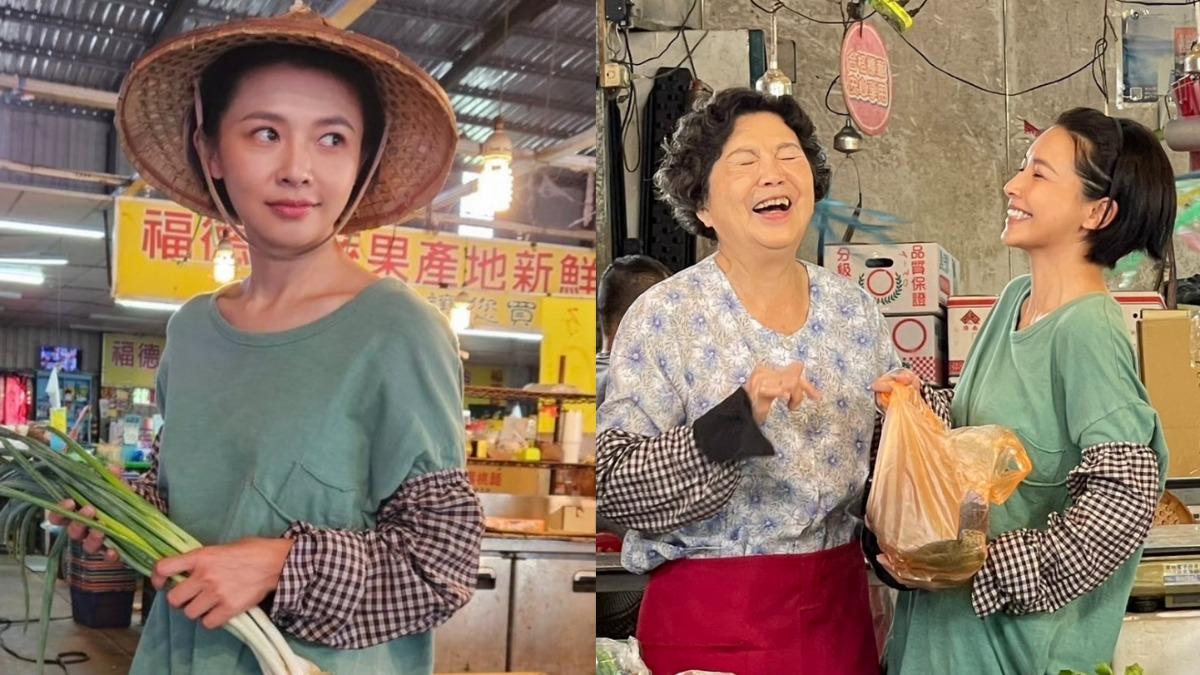 八點檔女神現身市場賣菜!轉行當農婦曬成黑炭 純樸模樣認不出