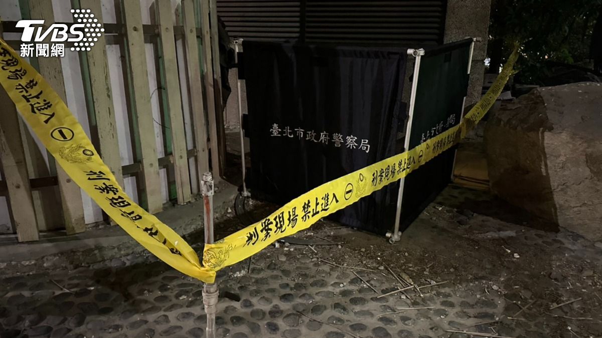 警方拉起封鎖線調查。(圖/TVBS)