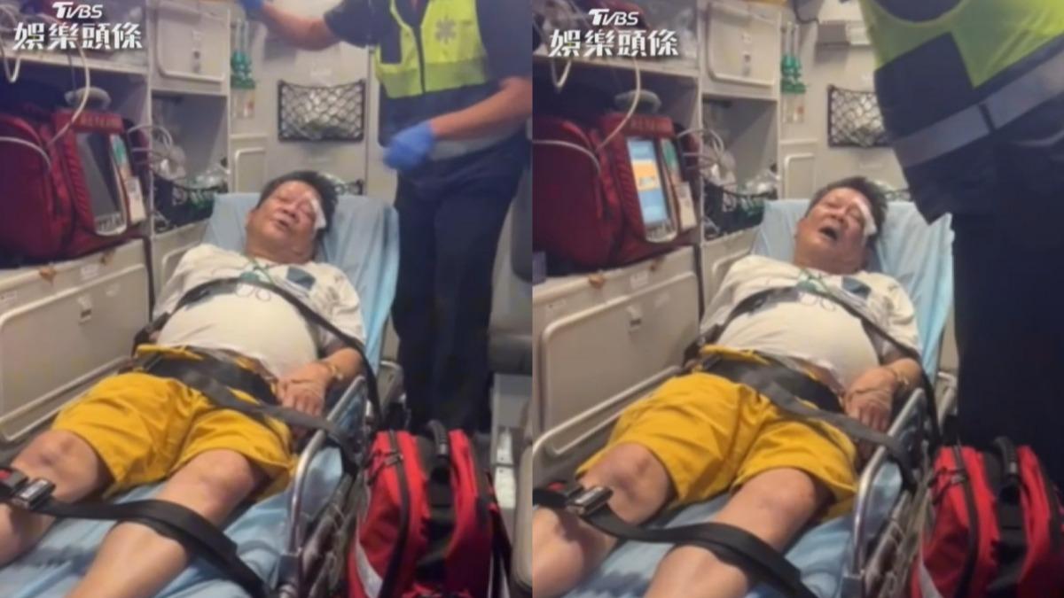 獨家/鄭進一悲喊要死了!酒醉摔傷「送醫畫面曝」 經紀人急回應