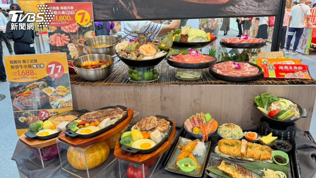 海霸王推出超值下殺美食券5.1折起。(圖/謝佩穎攝)