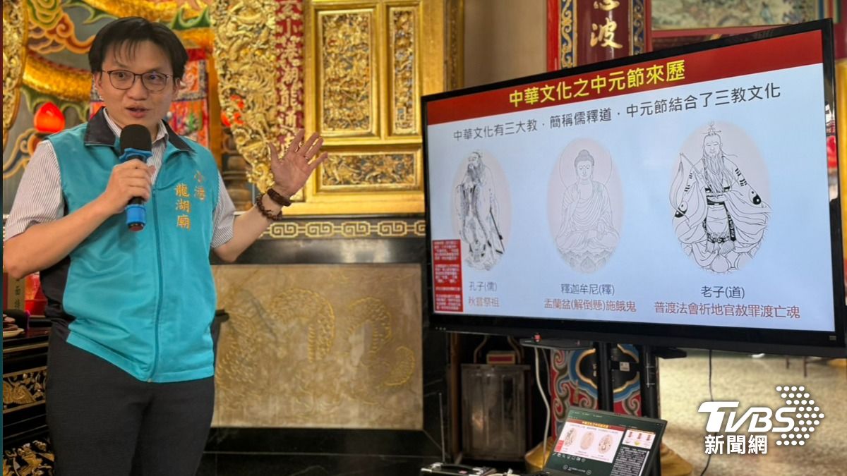 高雄龍湖廟發言人李政益。(圖/林雅婷攝)