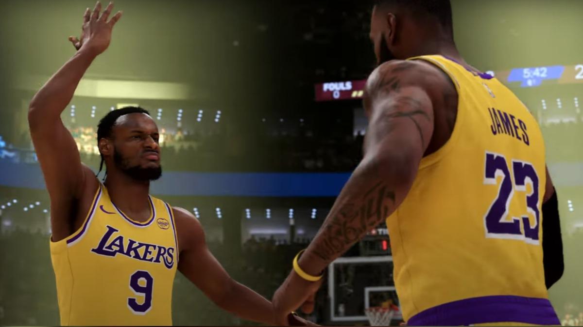 NBA／布朗尼空拋給詹皇？全新2K預告提前上演「父子同台」