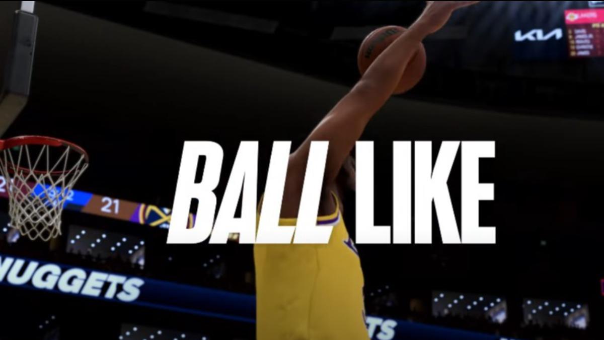 預告片中布朗尼與詹姆斯上演空中接力灌籃。(圖/翻攝自YouTube@NBA 2K)