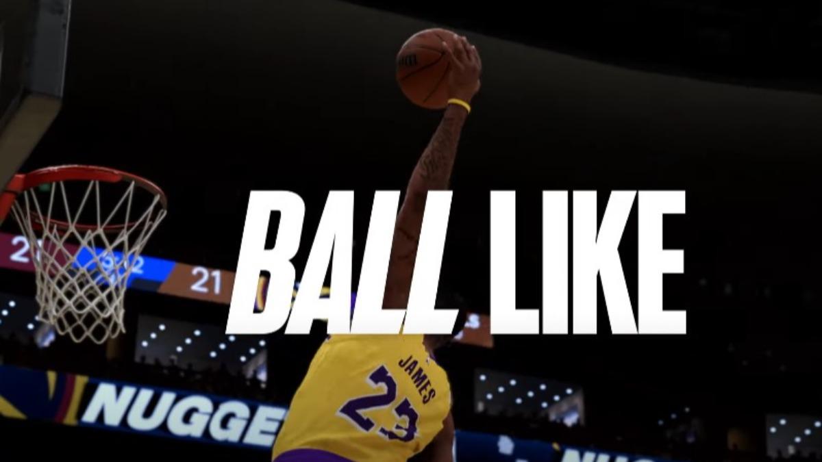 預告片中布朗尼與詹姆斯上演空中接力灌籃。(圖/翻攝自YouTube@NBA 2K)