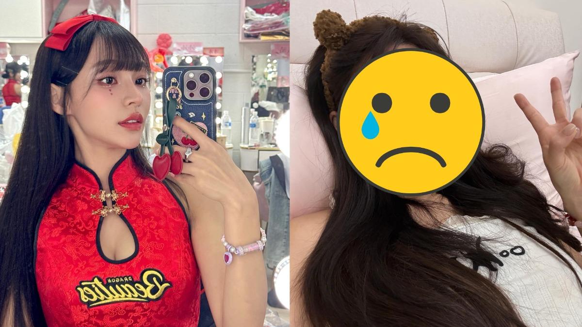 林襄膀胱炎復發!「憔悴躺床」素顏照曝光 粉絲歪樓:一樣是女神