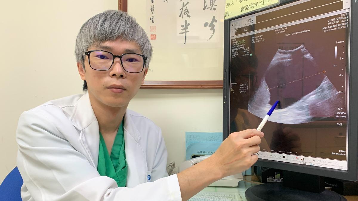 陳男是因攝護腺肥大壓迫尿道導致。(圖/台中醫院提供)