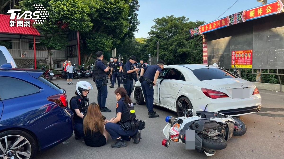 虎頭山追逐戰!桃園孕婦持毒拒檢 跑給警追衝撞7車