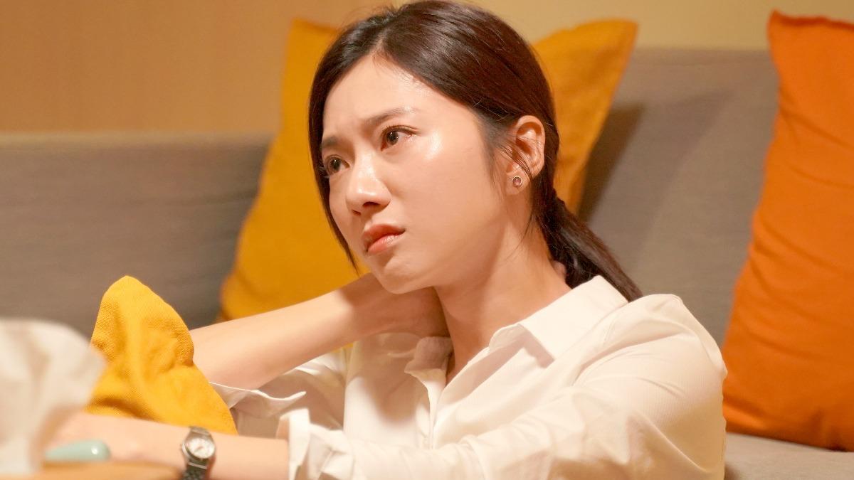 《無罪推定》蔡黃汝壓力太大導致上吐下瀉。（圖／Hami Video提供）