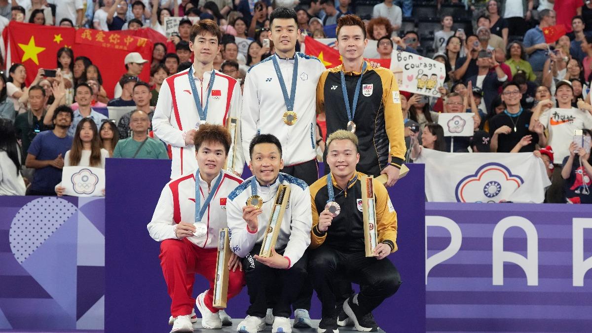 羽球男雙奪牌選手合照。（圖／中華奧會提供）
