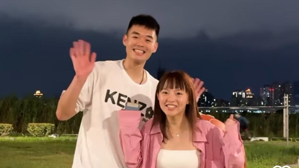 王齊麟出國前曾吐槽,「奧運金牌女朋友不會打球,能看嗎」。(圖/翻攝自陳詩媛IG)