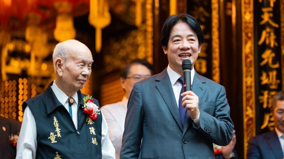 賴清德98歲舅舅獲聘資政 他嗆不好看:是要幫忙問神明嗎