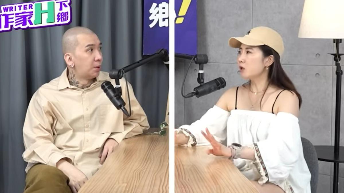 謝忻近日上節目,轟阿翔「就是沒用的男人,你就是龜縮」。(圖/翻攝鄉民TV YouTube)