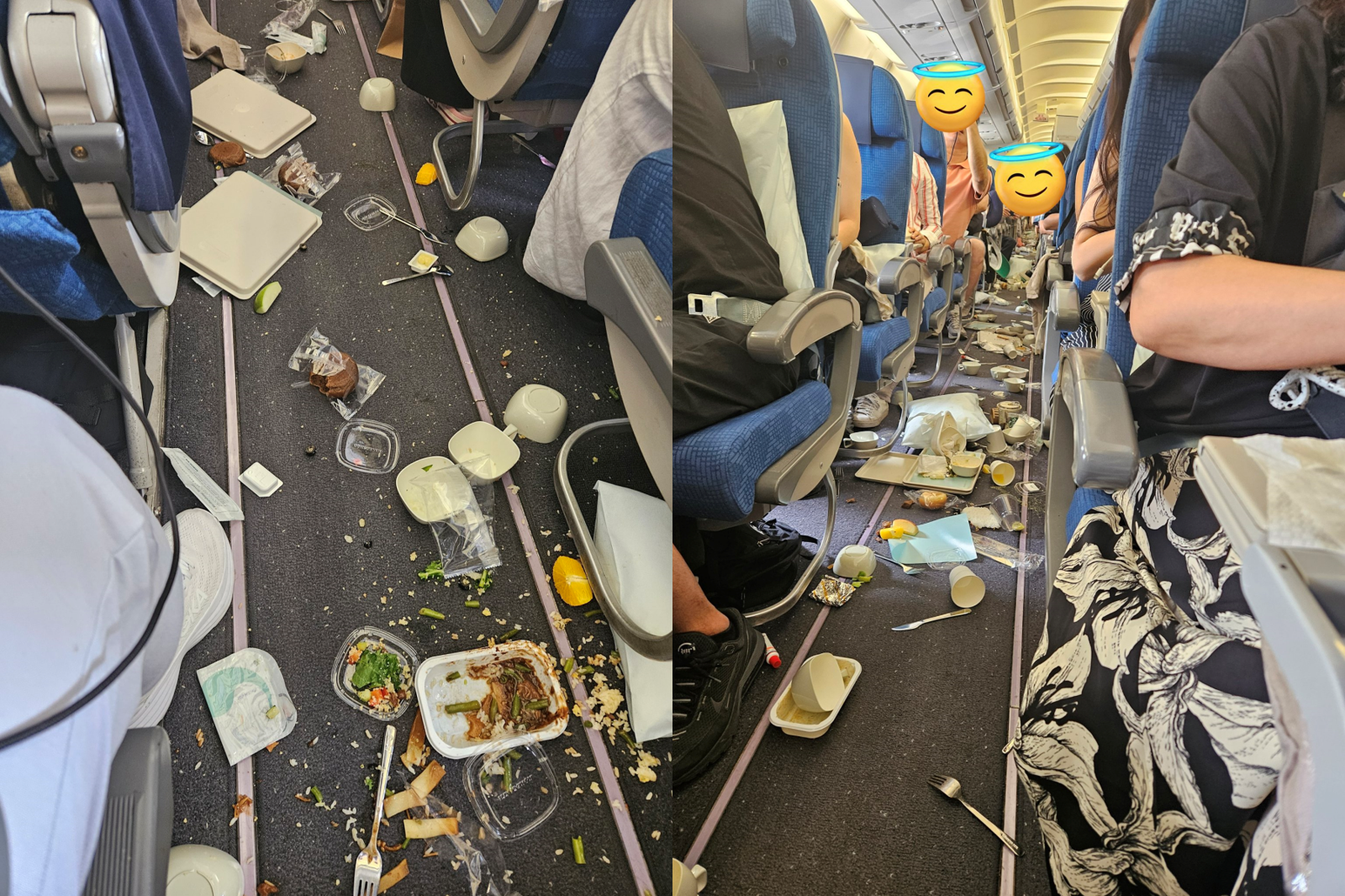 韓航赴蒙古班機遇亂流「飛機餐灑滿地」 機上14人頸背不適送醫