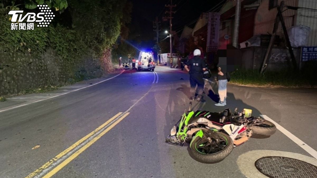新北男騎「忍者400」夜跑觀音山 自撞山壁拋飛爆頭亡