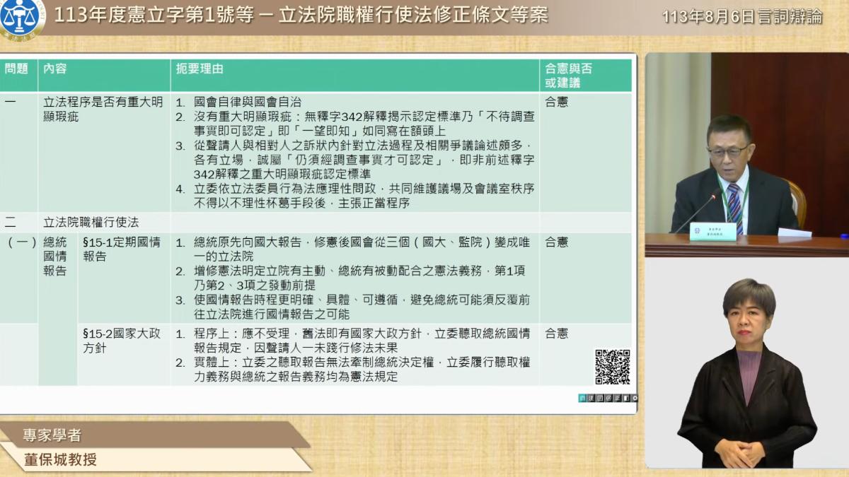 東吳大學法學院教授董保城。（圖／TVBS）