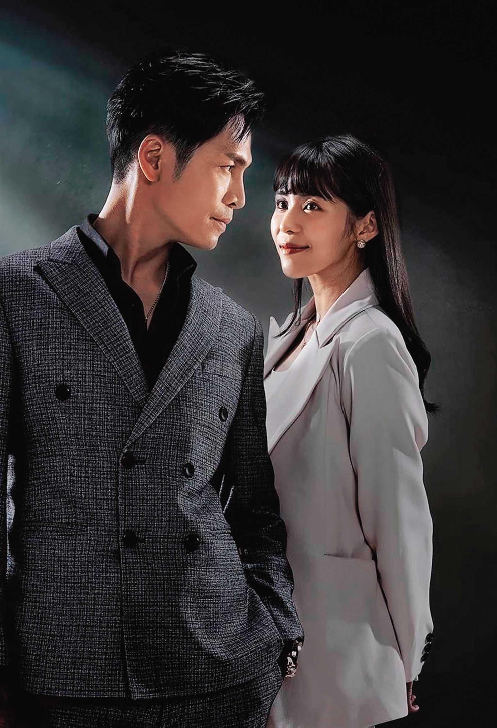 Gino(左)和林萱瑜(右)原本在三立《天道》中配對,但中途兩人紛紛消失。(圖/鏡週刊/三立提供)