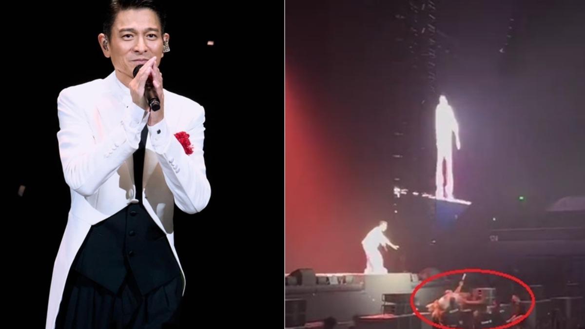 劉德華演唱會爆意外急喊卡!歌迷失控遭「抬走」 全場嚇壞