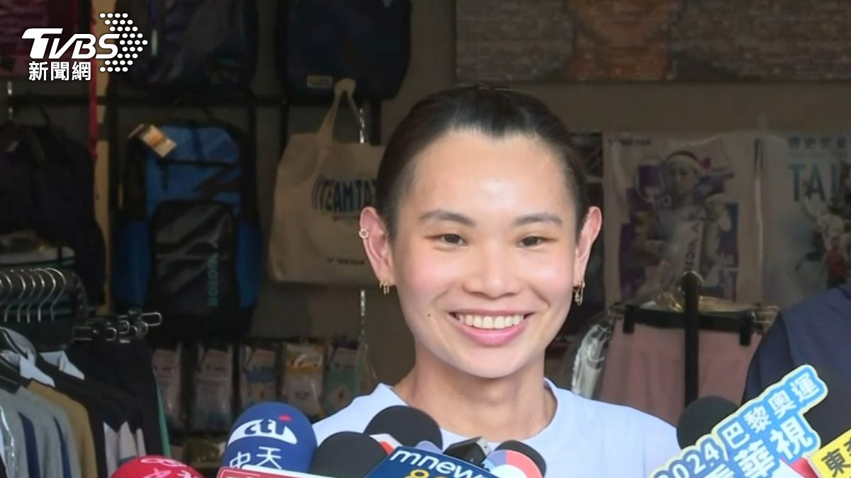 戴資穎榮耀歸來。（圖／TVBS）