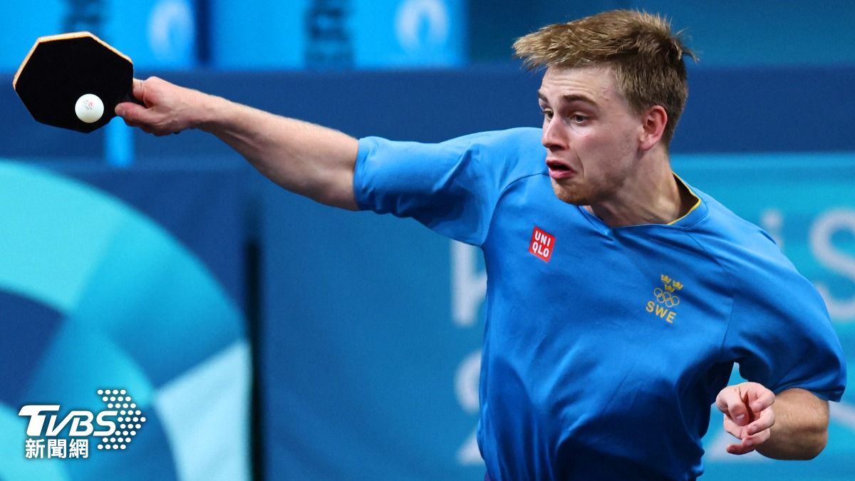 22歲的瑞典桌球選手莫雷加德（Truls Moregard）。（圖／達志影像路透社）