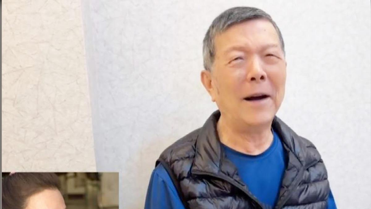 製作單位驚喜播出阿西錄製的影片，讓楊繡惠淚崩。（圖／民視提供）