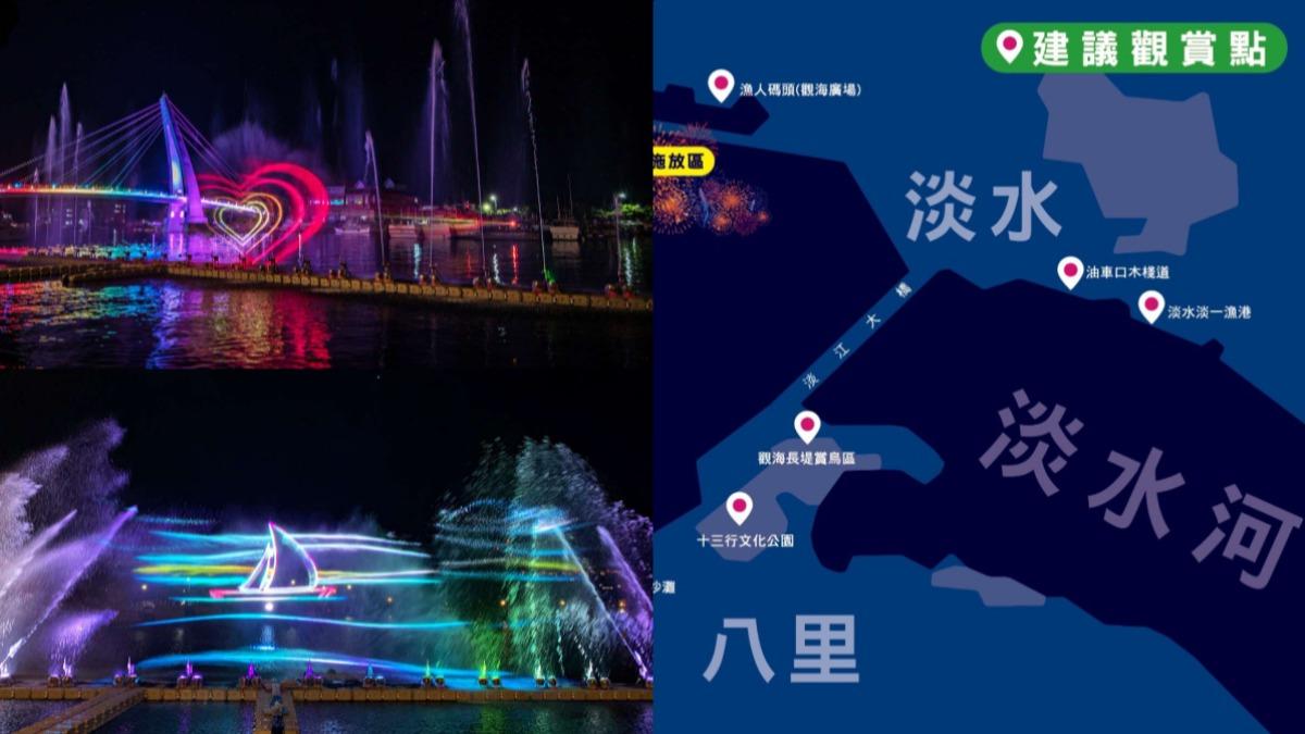 2024漁人碼頭煙火秀!最佳觀賞點、綻放時間曝 七夕還加碼光雕表演
