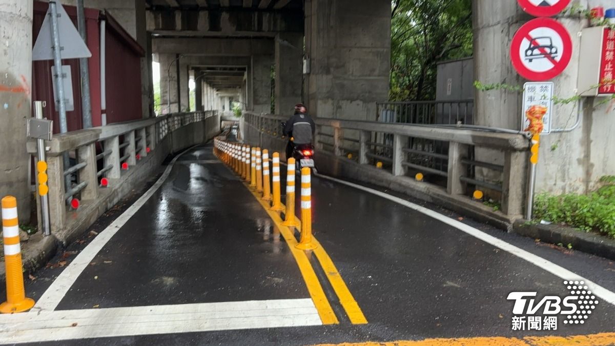 新營區開元路地下道。（圖／TVBS）