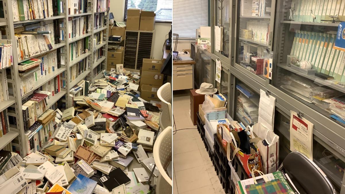 防震措施超重! 宮崎大學研究室「震後對比照」震驚全網