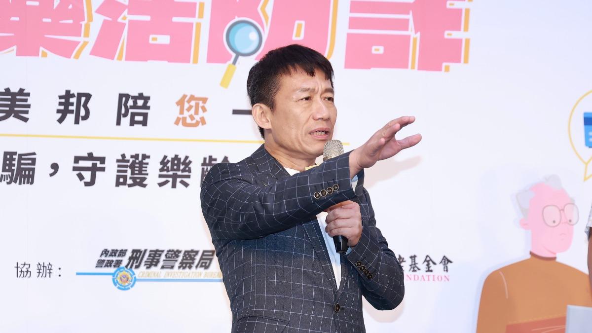 郭子乾擅長模仿。(圖/黃城碩攝)
