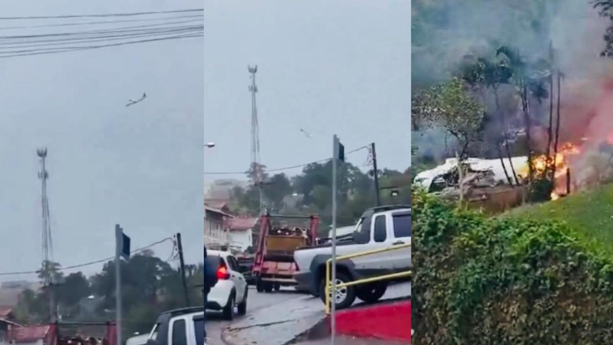 巴西客機墜毀!失速撞住宅區「61人全罹難」 爆炸起火畫面曝