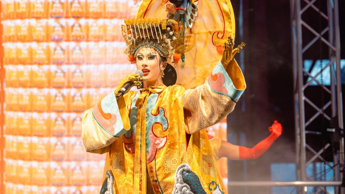 妮妃雅的媽祖造型登上文化奧運。(圖/文化部提供)