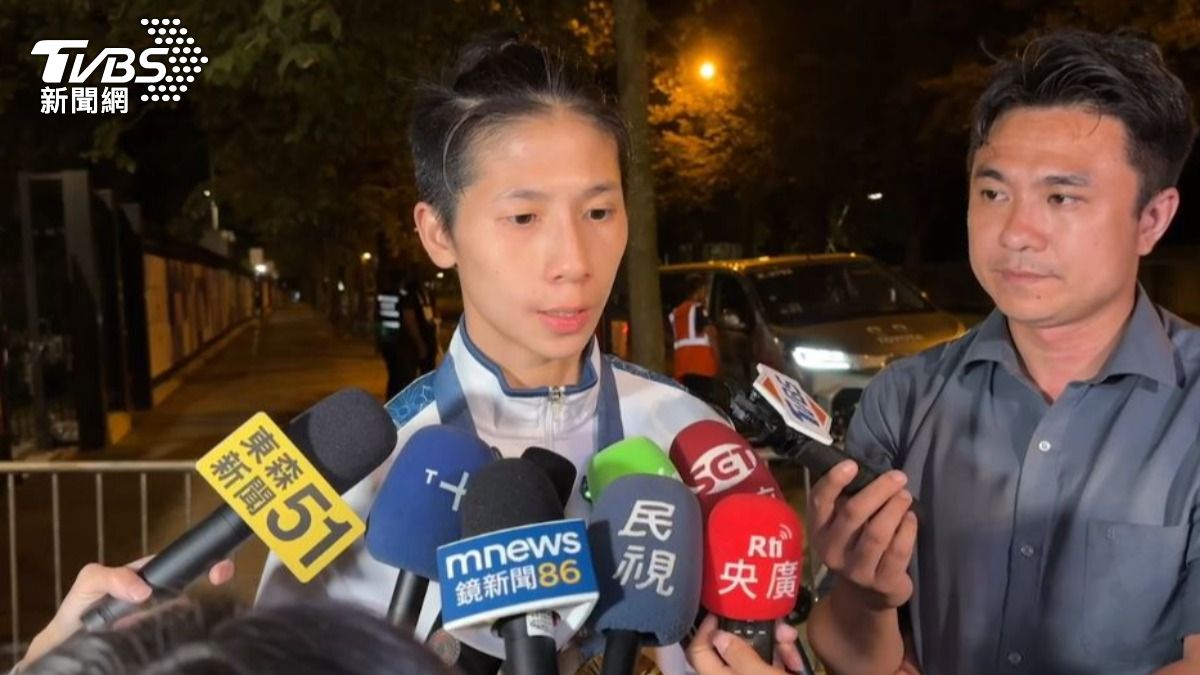 林郁婷賽後受訪時，分享了奪下奧運金牌的心路歷程。（圖／TVBS）