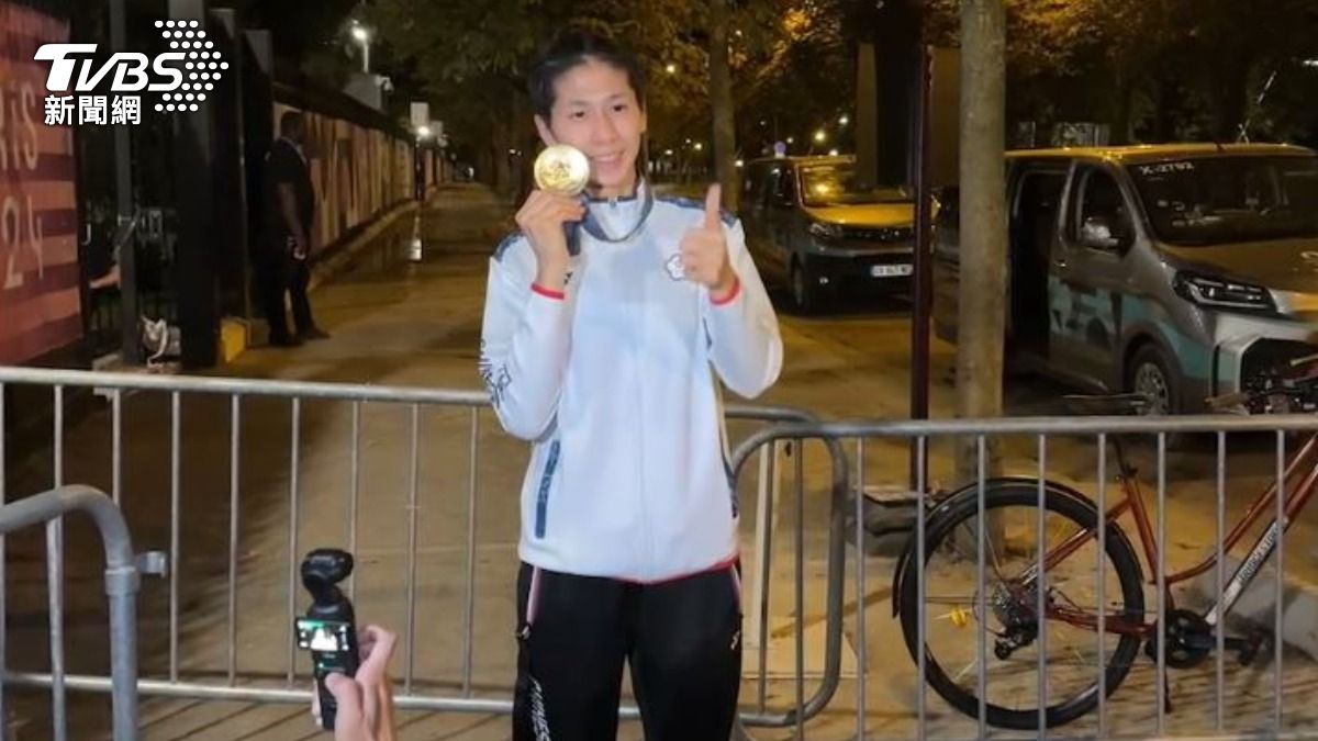 林郁婷表示，這面金牌對個人與台灣體育來說，都是非常重要的里程碑。（圖／TVBS）