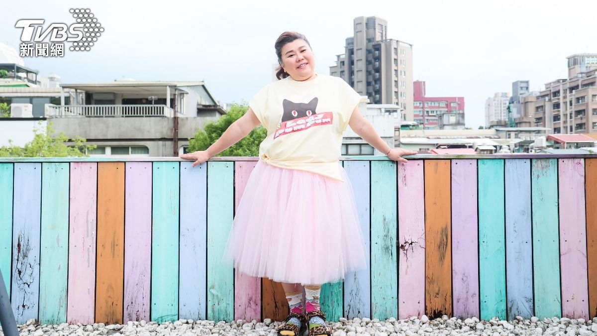 林美秀跟老公很幸福。(圖/趙世平攝)