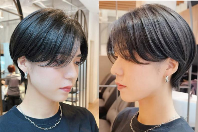 2024短髮大受日本女生歡迎的「波波短髮」。(圖/翻攝自coffee_tk IG)