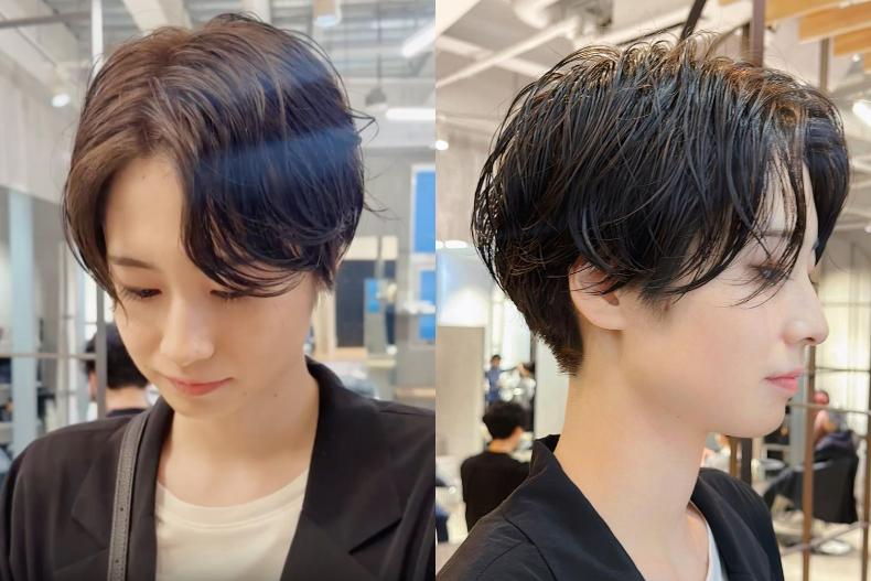雲朵燙短髮好整理,適合女生也適合男生。(圖/翻攝自coffee_tk IG)