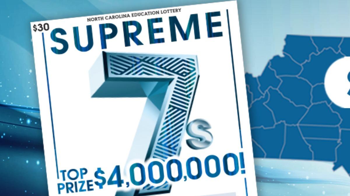 薩德勒覺得Supreme 7s刮刮樂的藍白配色很好看。(圖/翻攝自X@nclottery)