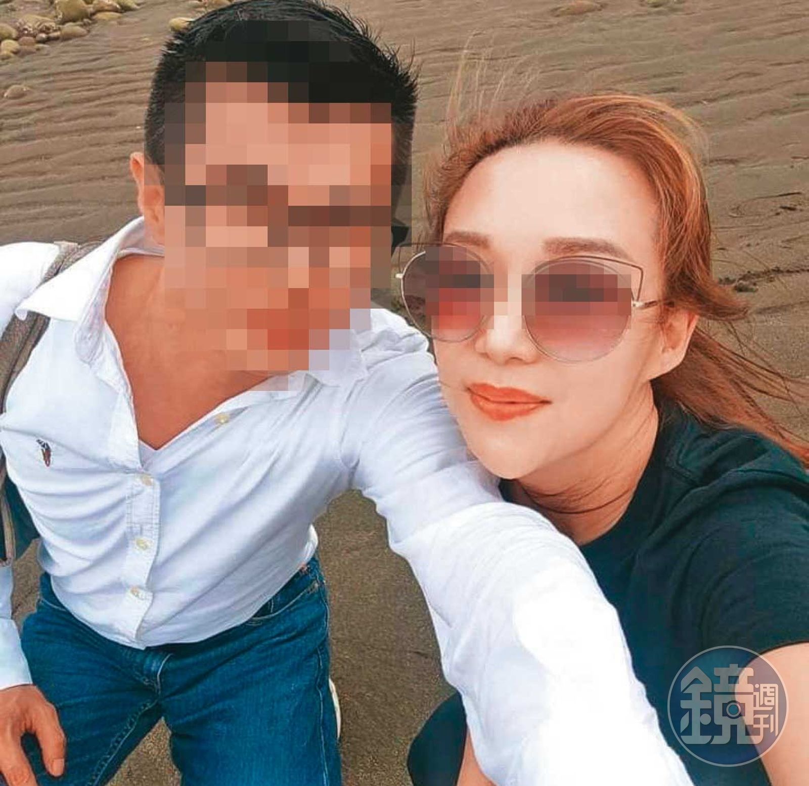 人夫（左）泣訴，他和妻子（右）本來感情甜蜜，如今卻遭蘇姓董事破壞。（圖／鏡週刊）