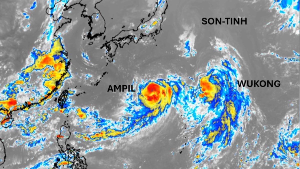 天氣/4颱中強度最強!「安比颱風」將轉中颱 大迴轉加速路徑曝