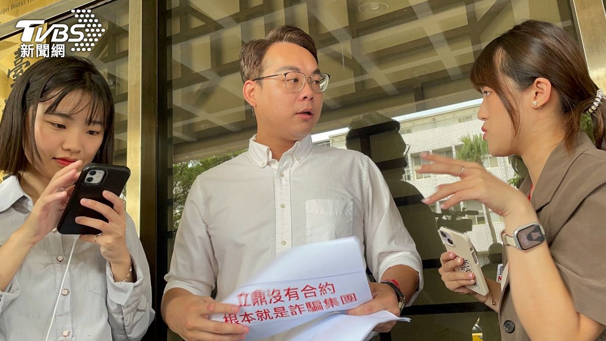 民眾黨中央組織部副主任林昭印。(圖/潘千詩攝)